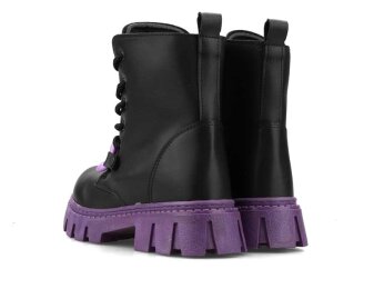 Waves 210 Filet Bot - Siyah/Cilt/Lila/Zincirli - 7