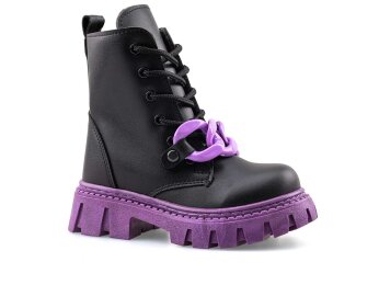 Waves 210 Patik Bot - Siyah/Cilt/Lila/Zincirli - waves