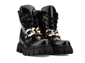 Waves 210 Patik Bot - Siyah/Rugan/Altın/Zincirli - Waves 