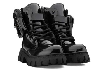 Waves 220 Patik Bot Çantalı - Siyah/Rugan/Çantalı - 6