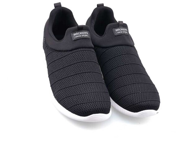 Wickers 2118 Merdane Triko - Siyah/Beyaz - 2