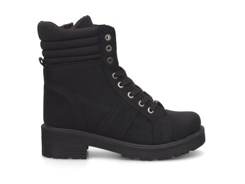 Wickers 2157 Zenne Bot Fermuarlı - Siyah/Nubuk - Wickers