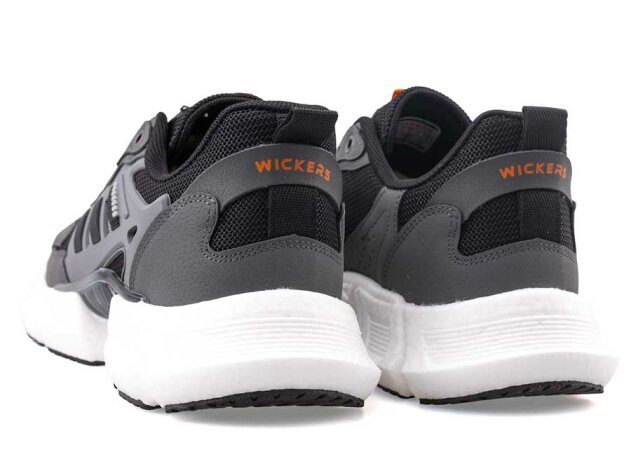 Wickers 2757 Merdane Triko - Füme/Siyah/Turuncu - 3