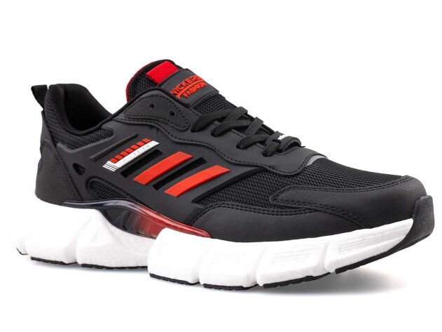 Wickers 2757 Merdane Triko - Siyah/Kırmızı - 1