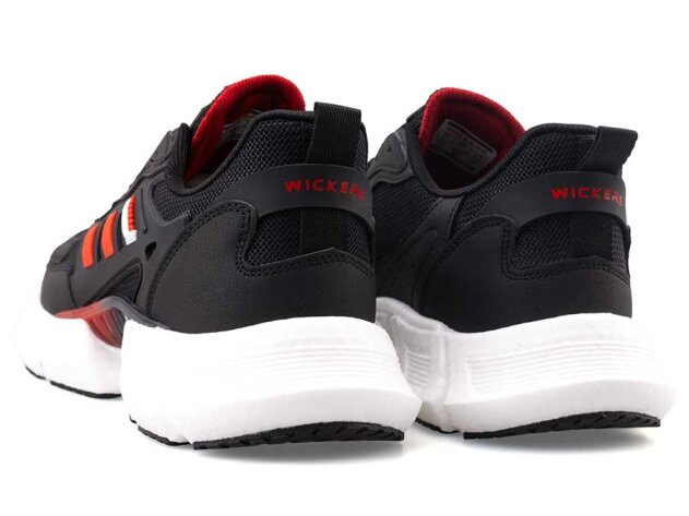 Wickers 2757 Merdane Triko - Siyah/Kırmızı - 3
