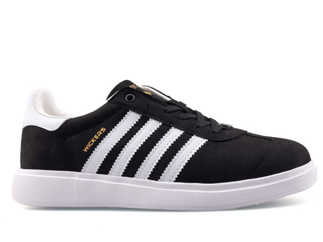 Wickers 2883 Merdane Cilt - Siyah/Beyaz/Süet - 1