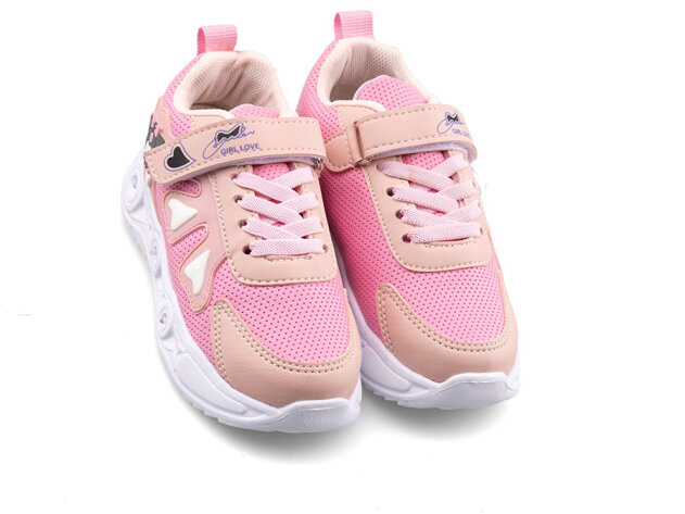 Willas 0025 Patik Cilt Işıklı - Pembe/Pudra - 2