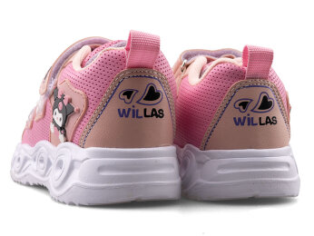 Willas 0025 Patik Cilt Işıklı - Pembe/Pudra - 3