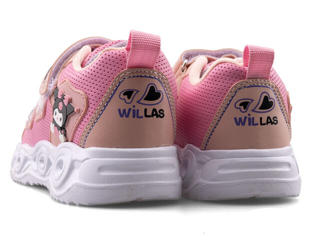 Willas 0025 Patik Cilt Işıklı - Pembe/Pudra - 3