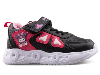 Willas 0025 Patik Cilt Işıklı - Siyah/Pembe - Willas